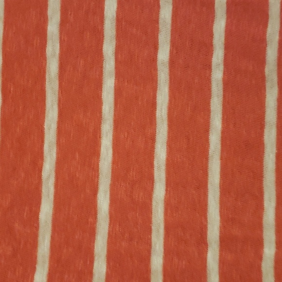 Crown & Ivy Peach and White Striped Rugby Dropped Waist Dress - Picture 3 of 6